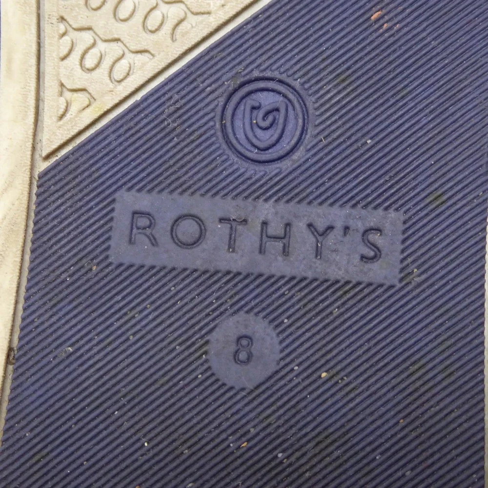 Rothy's Womens The Original Sneakers Navy Camo Slip On Shoes 8